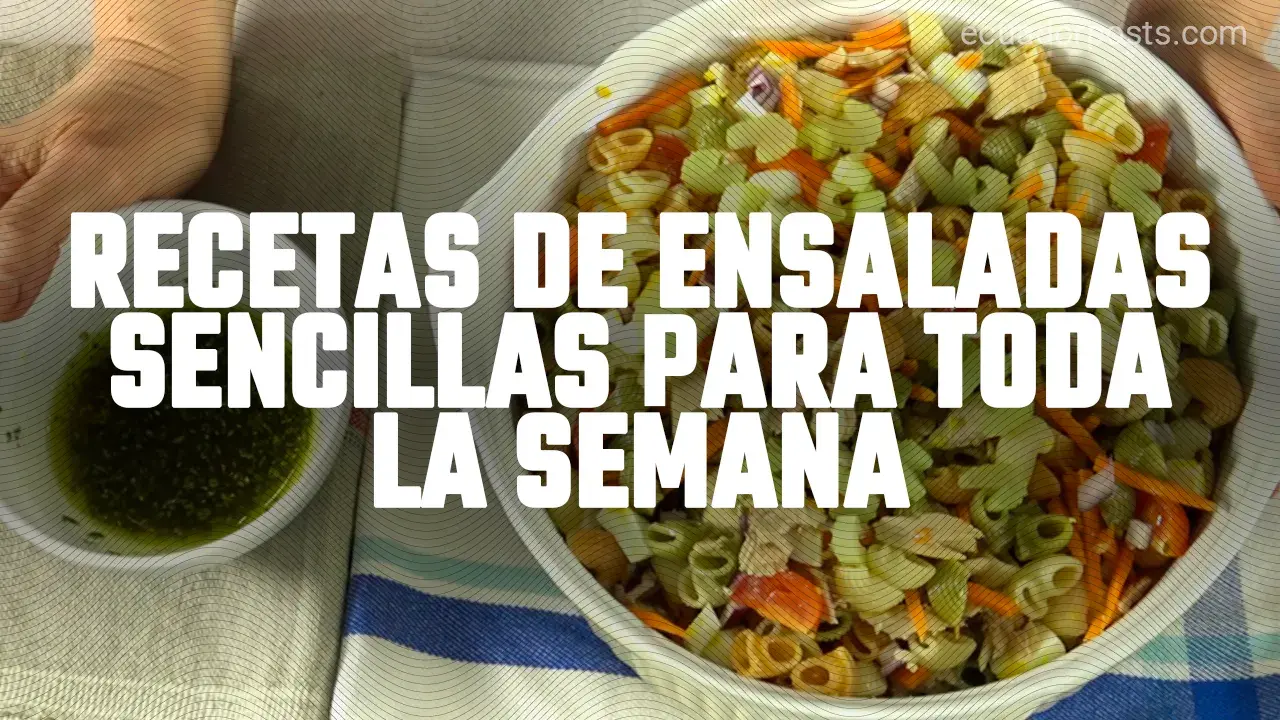 7 recetas de ensaladas sencillas para toda la semana | Ecuador Posts